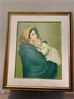 Cuadro Floriddia Gioielli in Tejido CAPEZZALE MADONNA CON IL BAMBINO - CAPEZZALE MADONNA CON IL BAMBINO